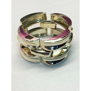 Vintage thick gold chain link chunky bracelet