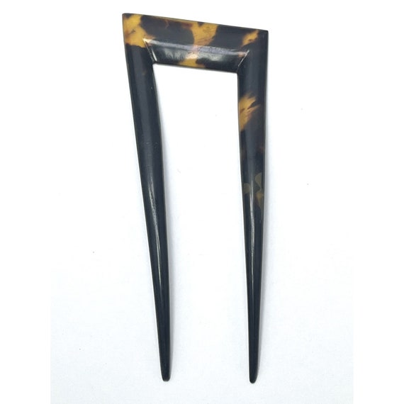 Vintage Tortoise Shell Hair Comb - image 1