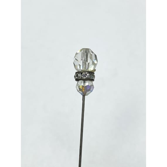 Vintage Crystal Rhinestone Stick Pin - image 1
