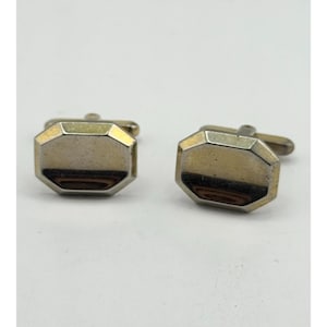 Vintage gold tone cuff links