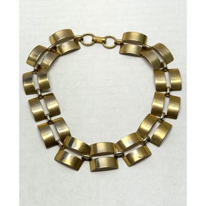 Vintage gold collar choker necklace