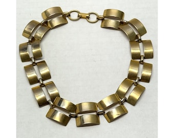 Vintage gold collar choker necklace