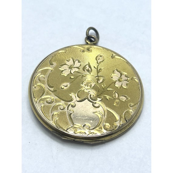 Estate MFG Co Gold Filled Floral Locket - image 8