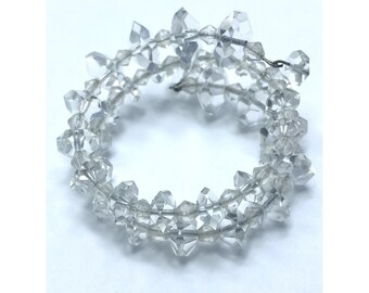 Vintage Crystal Beaded Wrap Bracelet