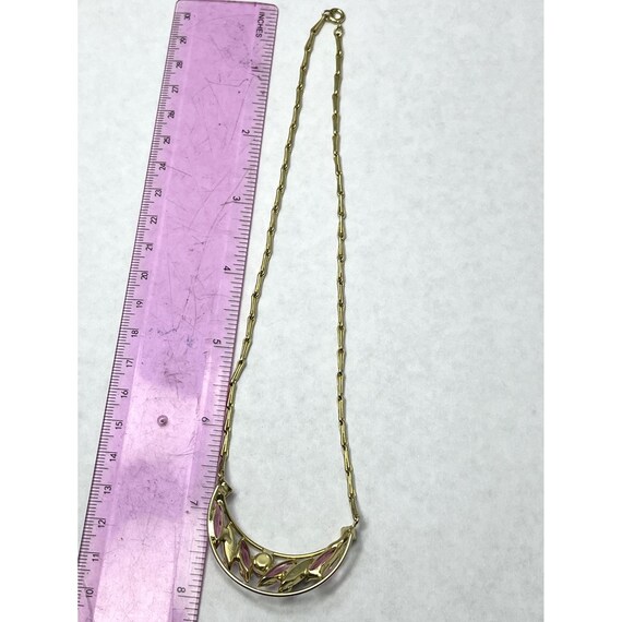 Vintage Pink Glass Rhinestone Necklace - image 5