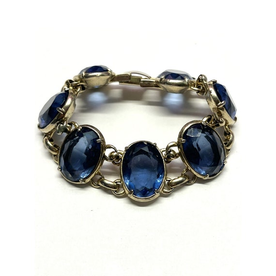 Estate Blue Glass Bracelet