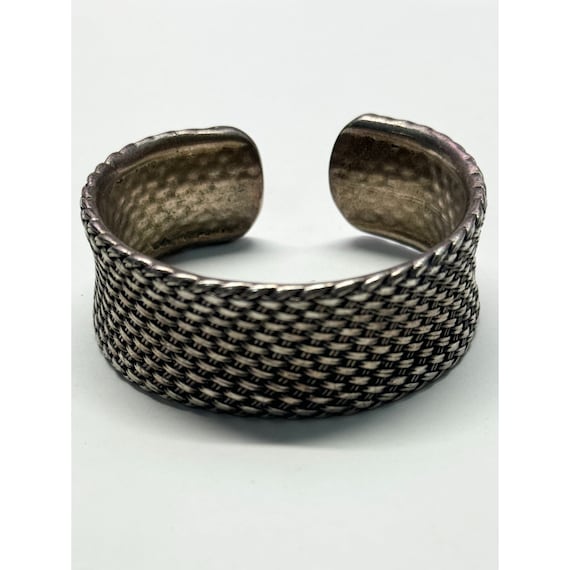 Vintage Premier Designs woven basketweave cuff br… - image 2