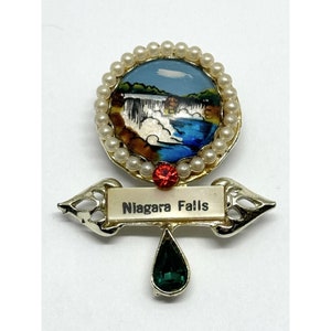 Vintage Niagara Falls souvenir travel brooch pin