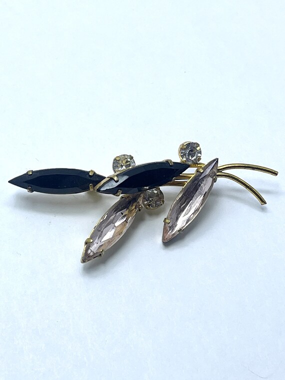 Vintage Austria Rhinestone Brooch Pin