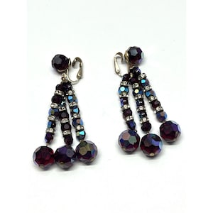 Vintage Vogue Jewelry Crystal Earrings