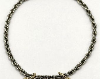 bracelet vintage I love maman à breloques