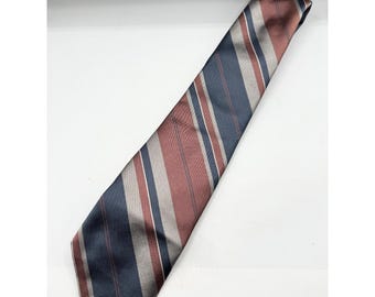 Vintage Chaps Ralph Lauren Stripe Silk Tie necktie