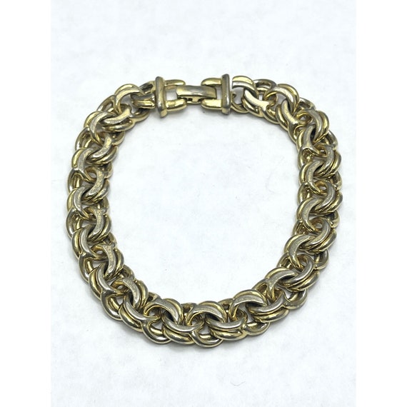 Vintage Monet Gold Chain Bracelet - image 3