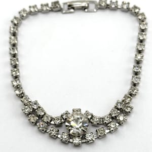 Vintage glass rhinestone bracelet