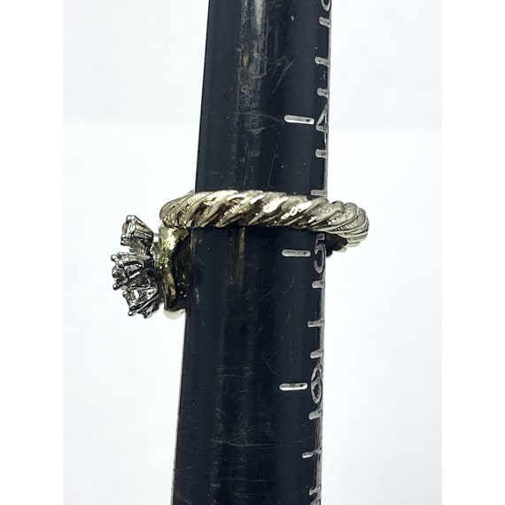 Vintage Cornucopia Rhinestone Ring - image 7