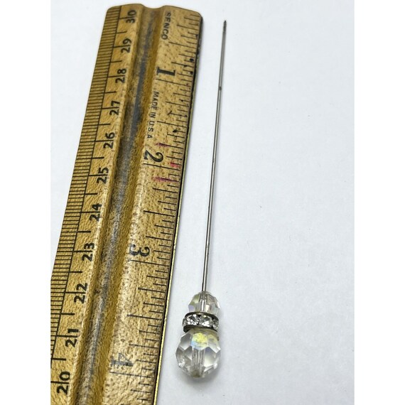 Vintage Crystal Rhinestone Stick Pin - image 4