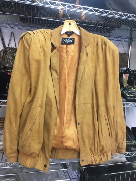 Vintage Rafael Suede Blouson Style Coat Jacket - image 4