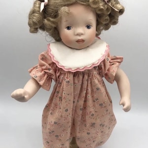 Franklin Mint Heirloom Porcelain Girl Doll