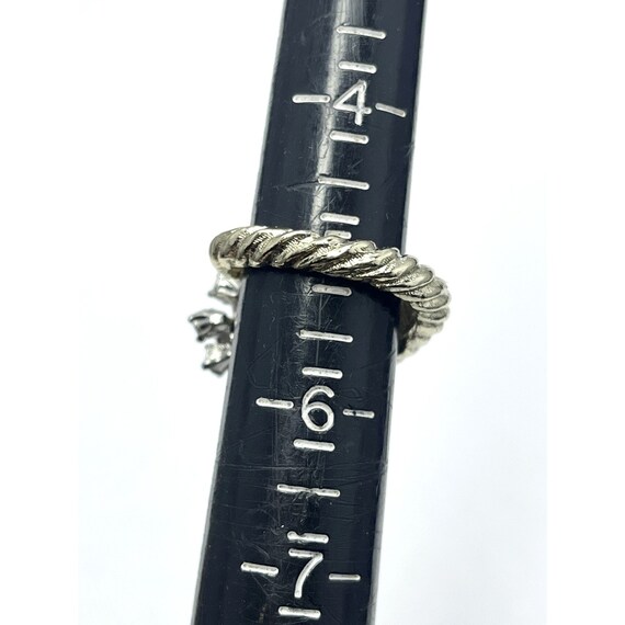 Vintage Cornucopia Rhinestone Ring - image 6