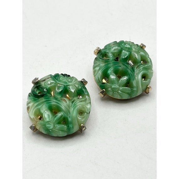 Vintage DeNicola Peking Glass Earrings - image 6