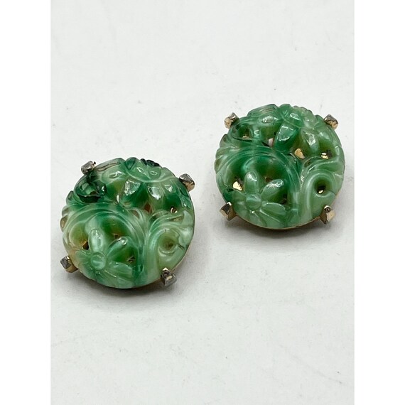 Vintage DeNicola Peking Glass Earrings - image 5