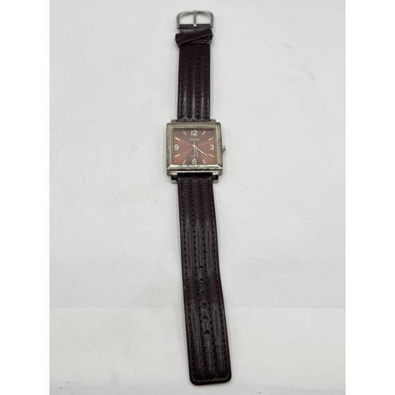 Bijoux Terner Watch Rectangular Face Silver Toned… - image 2