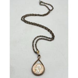 Vintage coin pendant necklace