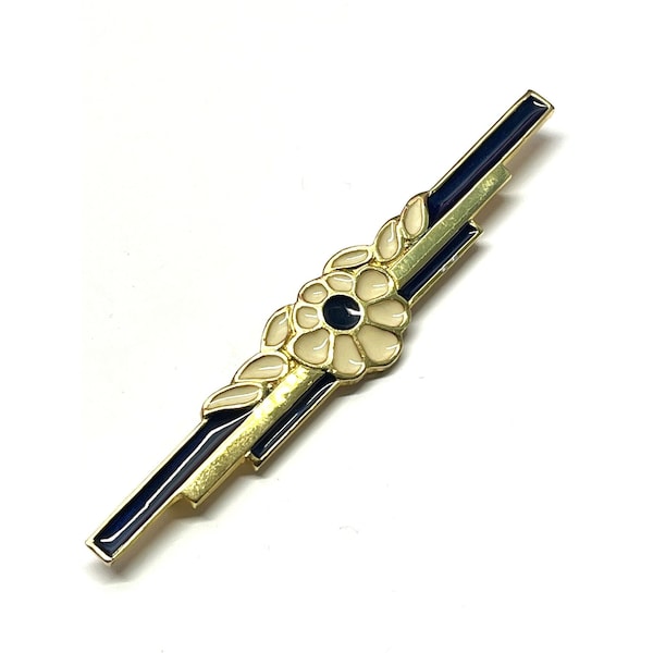 Vintage Judith Leiber Floral Enamel Brooch Pin