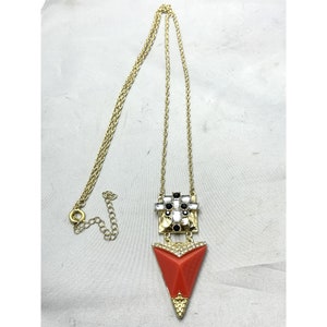 Vintage Rhinestone Drop Necklace