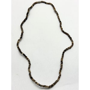 Vintage puka shell beaded necklace