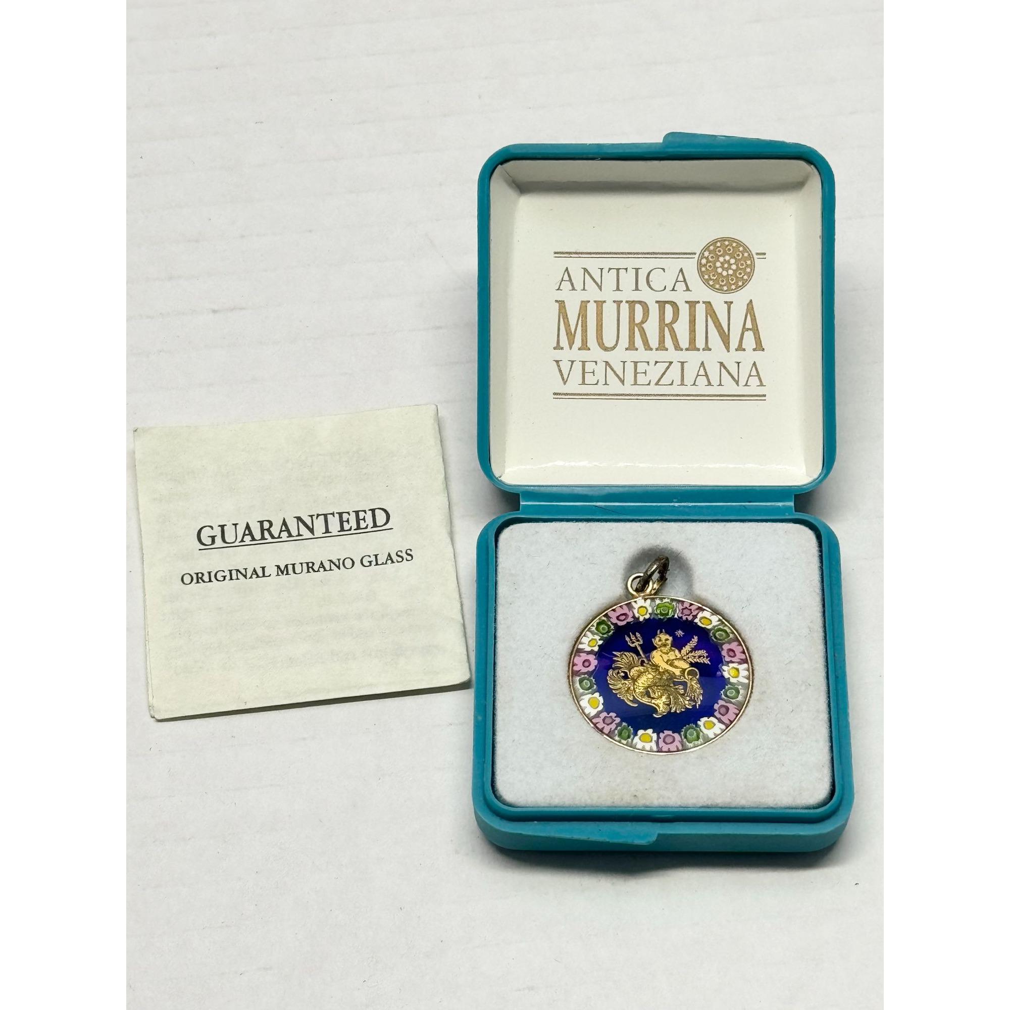 ANTICA MURRINA VENEZIANA ペンダントチャーム　ネックレス Antica Murrina Veneziana Murano Glass Pendant Charm - Etsy