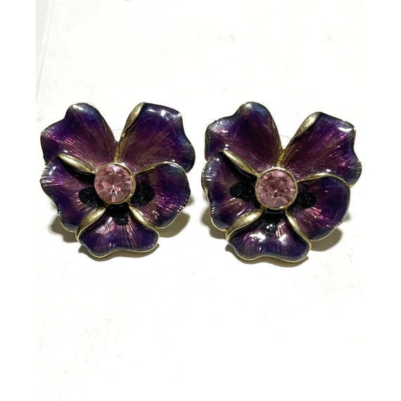 Broche Vintage Nœud Papillon Rose KJL (Kenneth Jay Lane) - Dimensions Approx. 2,5 X 1,5 Pouces - Occasion