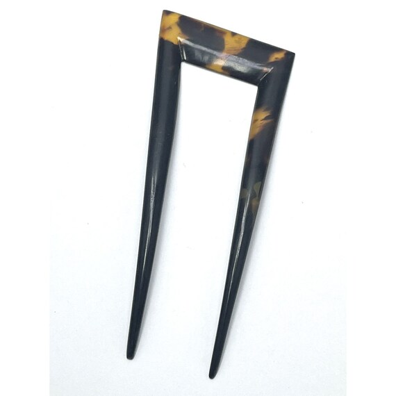 Vintage Tortoise Shell Hair Comb - image 2