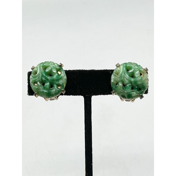 Vintage DeNicola Peking Glass Earrings - image 2