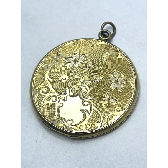 Estate MFG Co Gold Filled Floral Locket - image 5