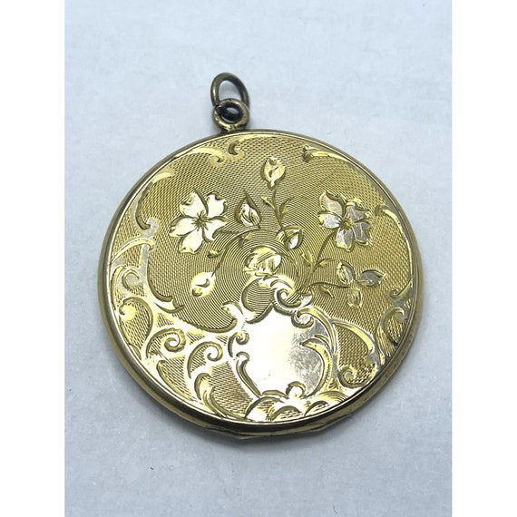 Estate MFG Co Gold Filled Floral Locket - image 4