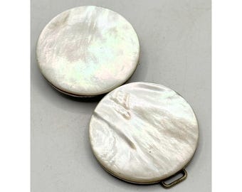 Estate mother of pearl abalone Shell belt buckle
