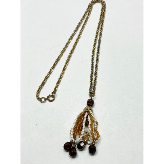 Beaded tassel necklace new arrivals