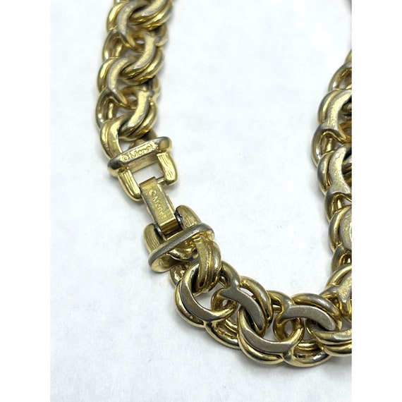 Vintage Monet Gold Chain Bracelet - image 4