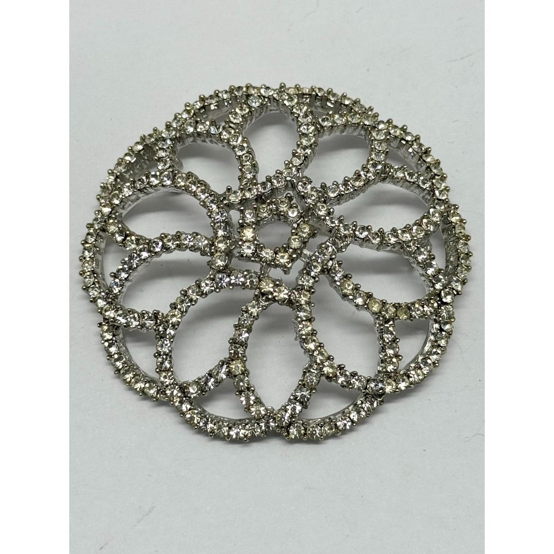 Vintage Capri Rhinestone Brooch Pin - Etsy