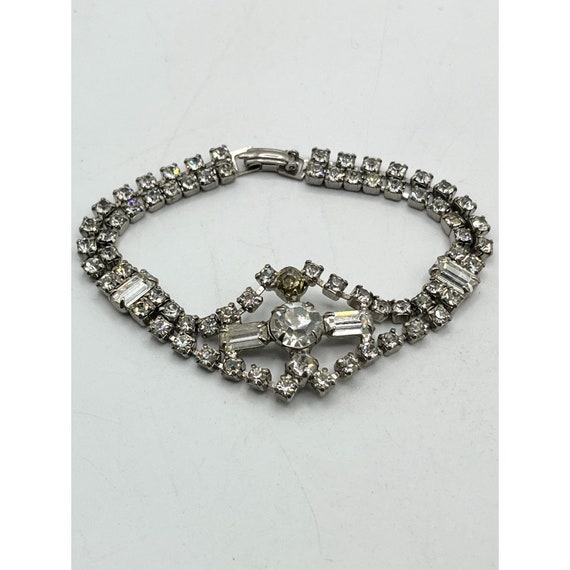 Vintage glass rhinestone bracelet