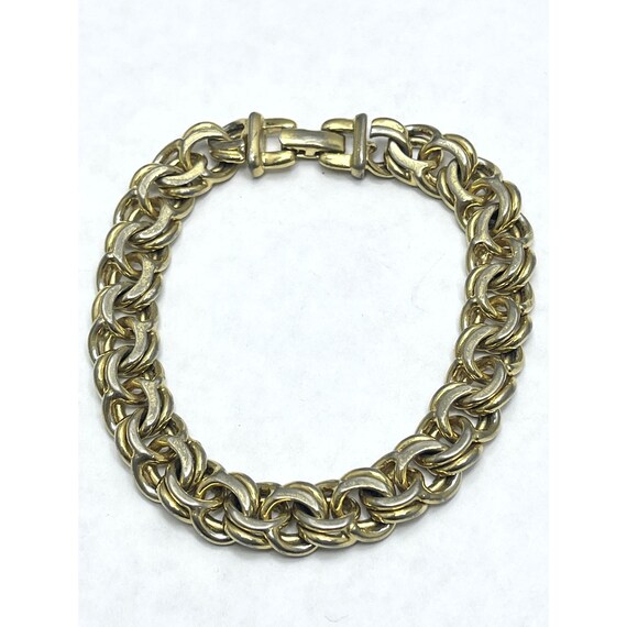 Vintage Monet Gold Chain Bracelet - image 2
