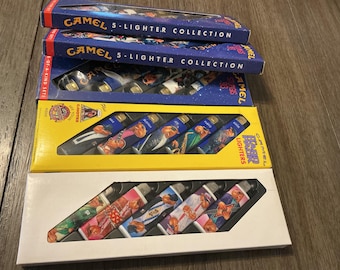 A Vintage Lot of Joe Camel Lighters 25 Total
