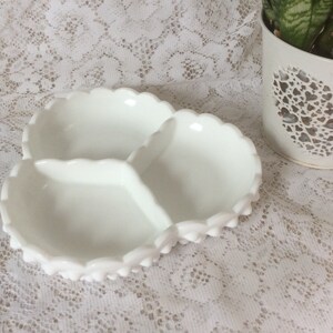 Vintage Fenton Candy Dish Hobnail Vaso de Leche