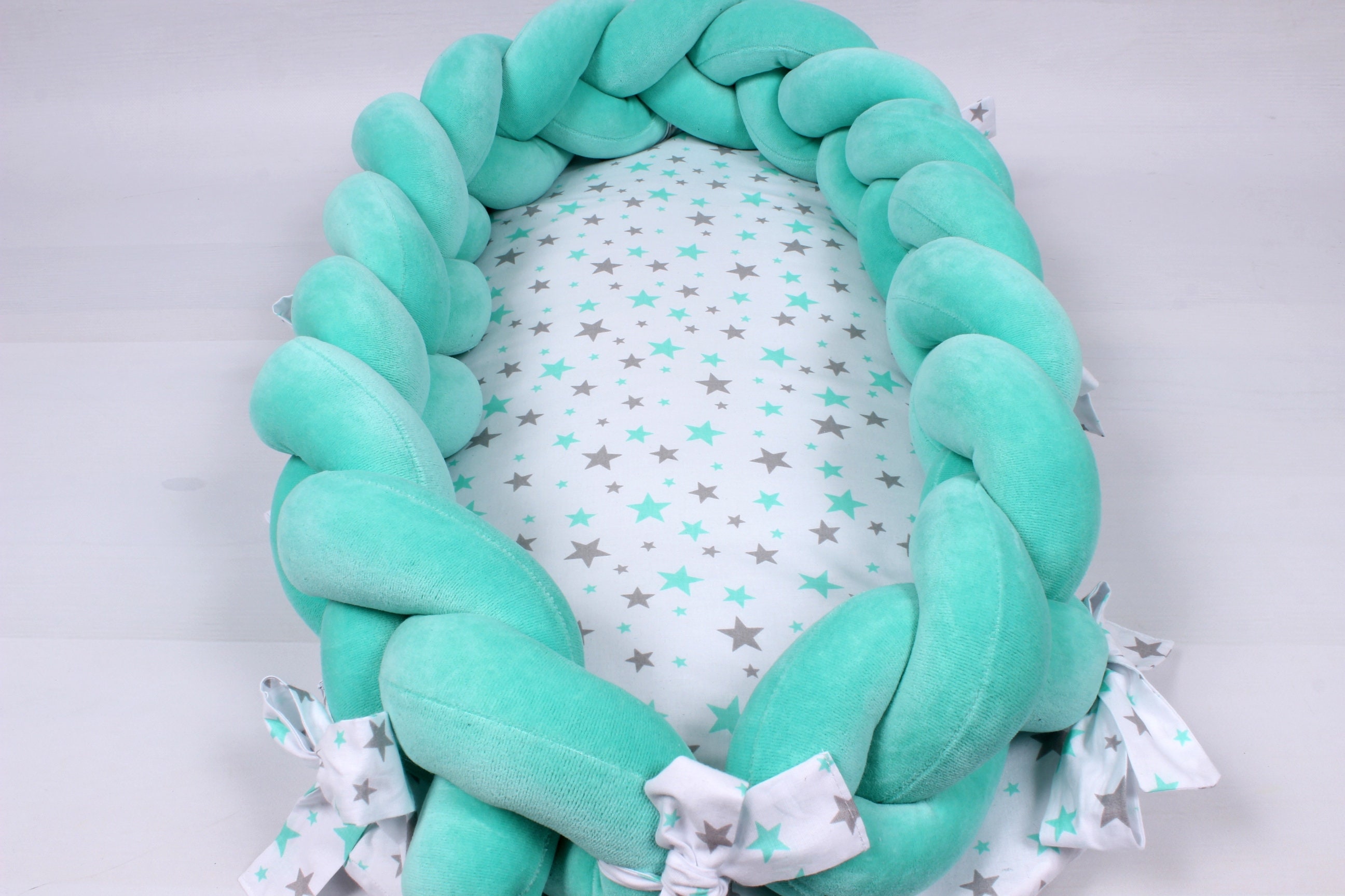 Modern Baby Nest Cot Bumper Crib Bumper Neutral Crib Bedding Etsy