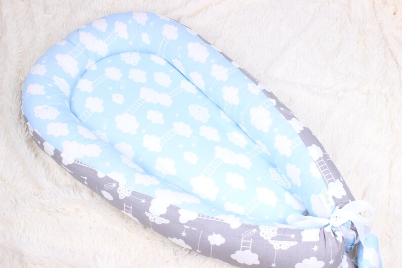 Baby nest clouds Baby travel bed Toddler nest Babynest Sleep Etsy