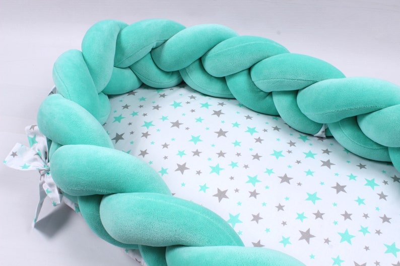 Modern Baby Nest Cot Bumper Crib Bumper Neutral Crib Bedding Etsy