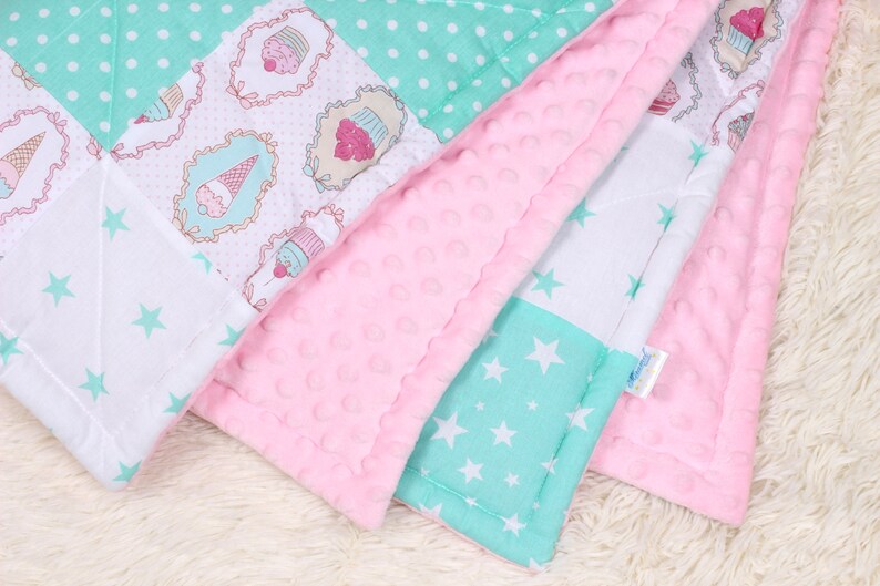 Pink Baby Blanket Baby Girl Baby Bedding Custom Baby Etsy