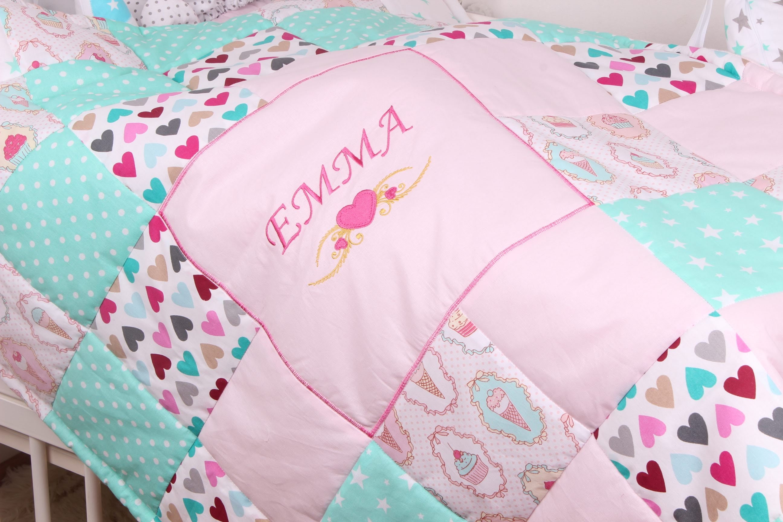 Pink Baby Blanket Baby Girl Baby Bedding Custom Baby Etsy