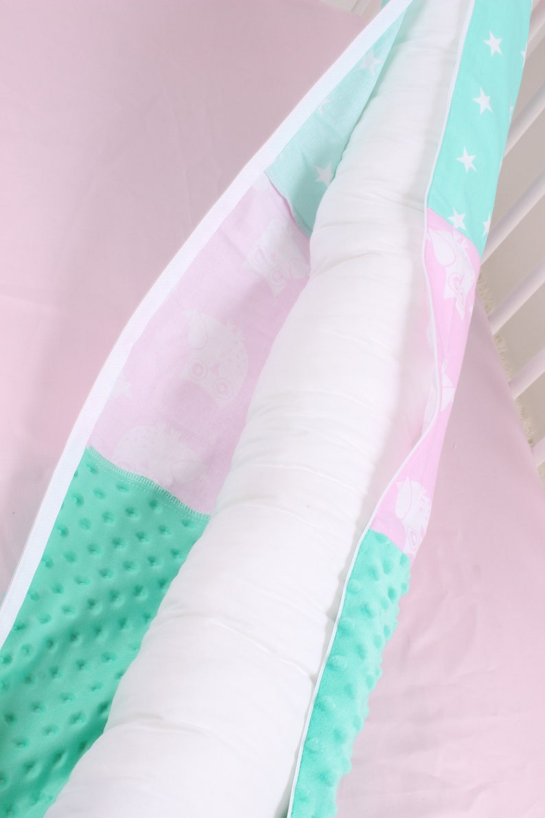 Crib Bumper Unicorn Snake Pillow Baby Crib Bumper Baby Bed Etsy